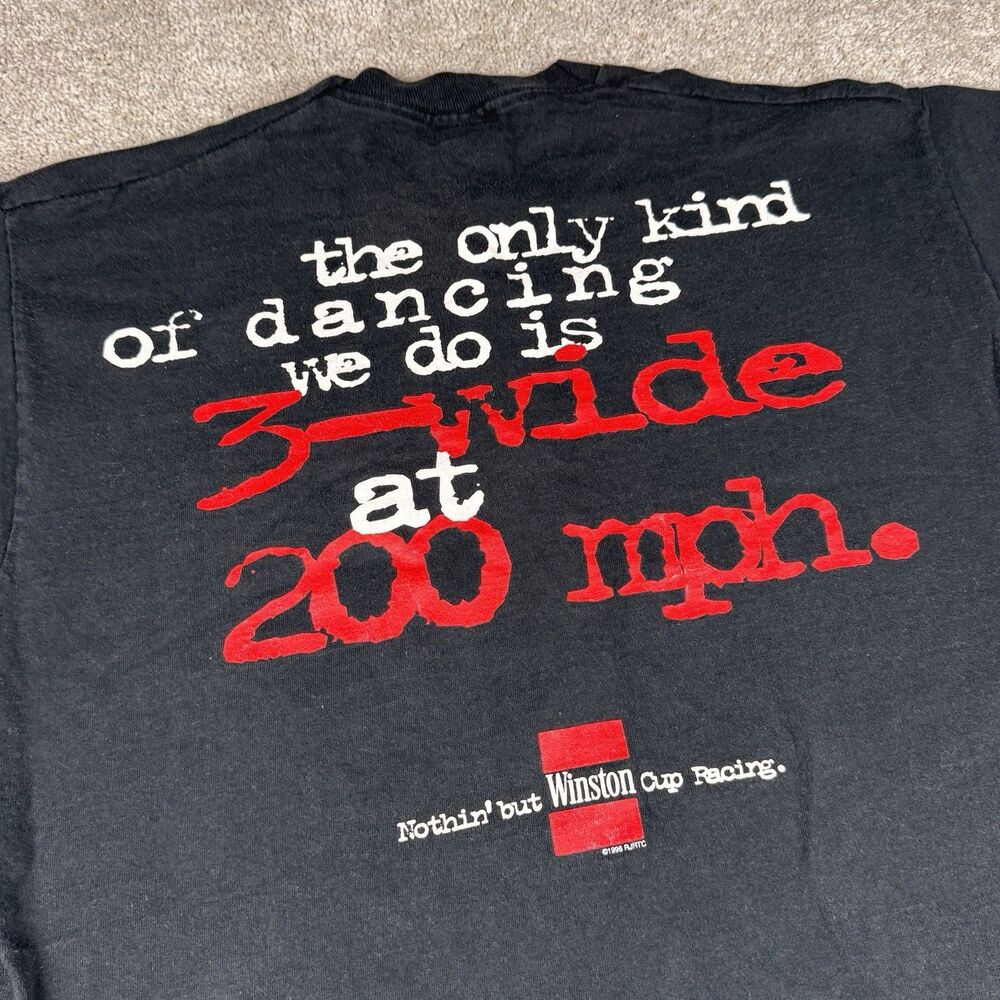 VTG 90s 1996 Winston Cup Only Kind Of Dancing Racing Single Stitch T-Shirt XL